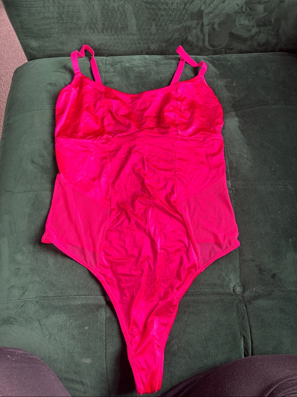 Colsie Hot Pink One-Piece Swimsuit with Thin Straps
